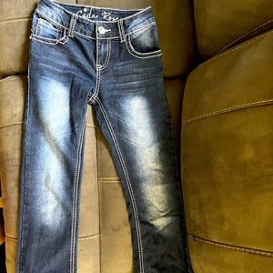 Boot cut dark jeans. Barely used.
